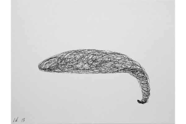 Drawn into Life VII, encre sur papier Canson Bristol, 12x9p.